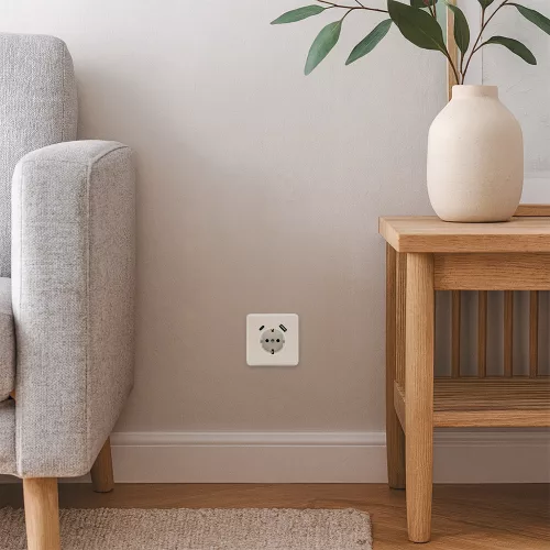 Nova csatlakozóaljzat USB csatlakozóval fehér