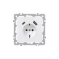 Nova csatlakozóaljzat USB csatlakozóval fehér