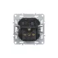 Nova csatlakozóaljzat USB csatlakozóval szürke