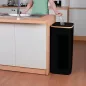 Szelektív palackgyűjtő 100l fekete