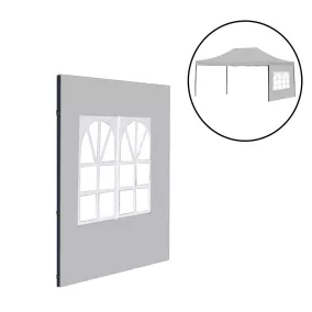 Kerti pavilon ablakos oldalfal ponyva 3x4,5 m