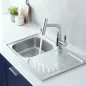   Boli szögletes egy medence + csepegtető rozsdamentes mosogató