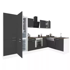   Yorki 340 sarok konyhabútor alsó sütős, alulfagyasztós hűtős kivitelben