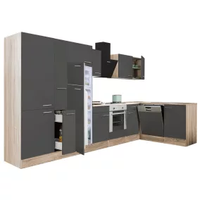   Yorki 370 sarok konyhabútor alsó sütős felülfagyasztós hűtős kivitelben