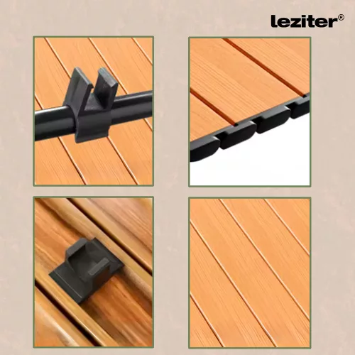 Összecsukható prémium kerti strandkocsi asztallal szürke