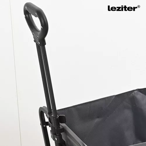 Összecsukható standard kerti strandkocsi asztallal szürke