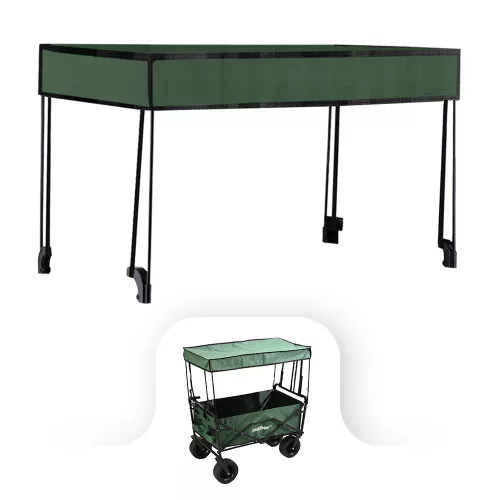 Strandkocsi prémium tető zöld