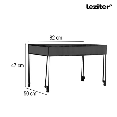 Összecsukható prémium kerti strandkocsi tetővel szürke