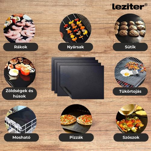 Teflonos grill sütőlap 4 DB