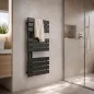   Solaro Design törölközőszárító radiátor 1000x500 mm fekete
