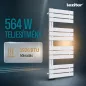   Solaro Design törölközőszárító radiátor 1200x500 mm fehér