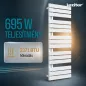   Solaro Design törölközőszárító radiátor 1400x500 mm fehér