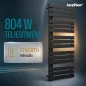   Solaro Design törölközőszárító radiátor 1400x600 mm fekete