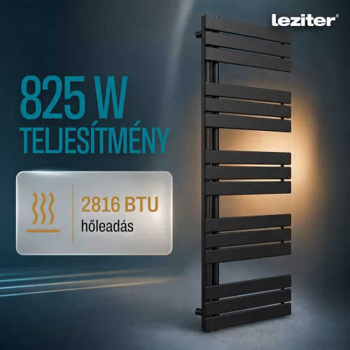 Solaro Design törölközőszárító radiátor 1600x600 mm fekete