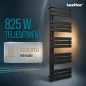   Solaro Design törölközőszárító radiátor 1600x600 mm fekete