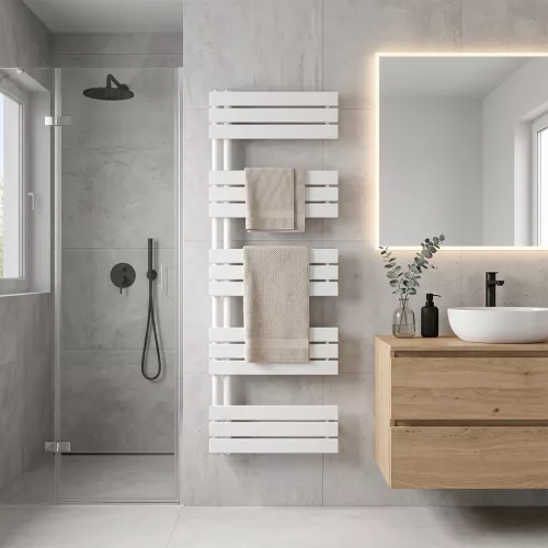 Solaro Design törölközőszárító radiátor 1600x600 mm fehér