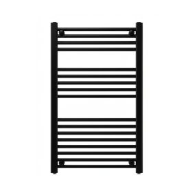 Egyenes törölközőszárító radiátor 1000x600 mm fekete