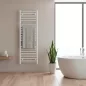 Egyenes törölközőszárító radiátor 1200x500 mm fehér