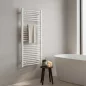 Íves törölközőszárító radiátor 1200x600 mm fehér