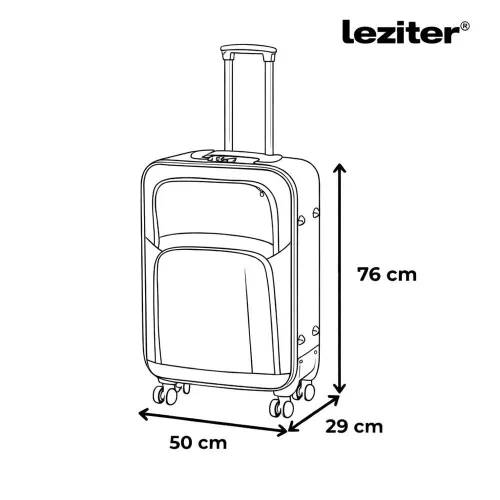 TraveLux Light IV gurulós bőrönd szett