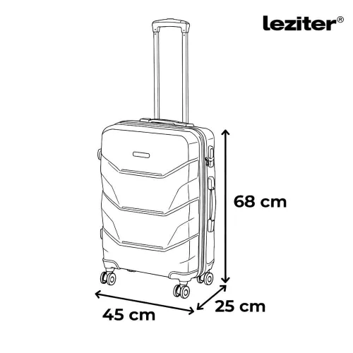 TraveLux Max VIII gurulós bőrönd szett