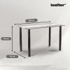 Karin 4+1 étkező garnitúra fekete-barna