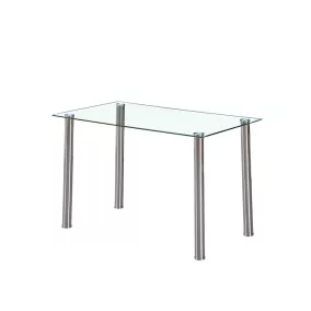 Berna 120 cm szögletes üveg étkezőasztal