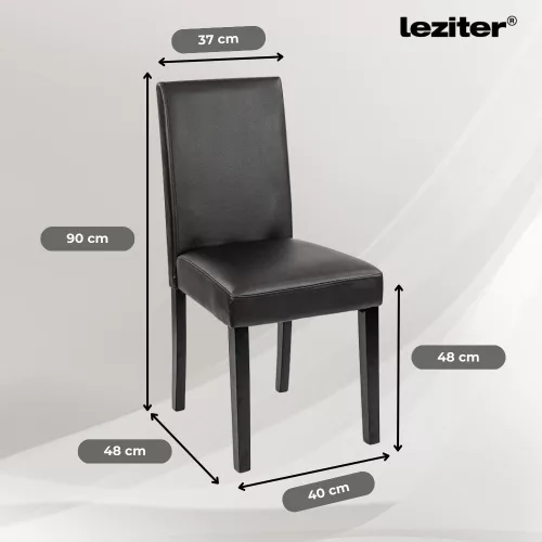 Karin 4+1 étkező garnitúra fehér-fekete