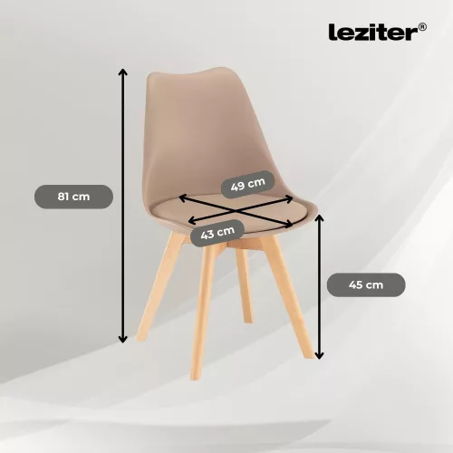 Zelma 4+1 étkező garnitúra fekete-bézs