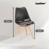 Zelma 4+1 étkező garnitúra fekete-fekete