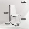 Denton 6+1 étkező garnitúra fehér-fekete
