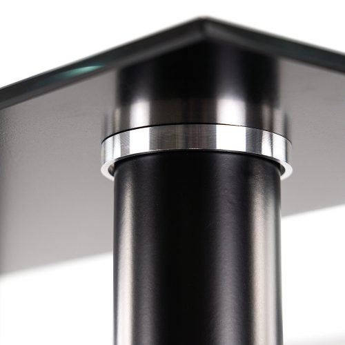 Riona 140 cm szögletes üveg étkezőasztal