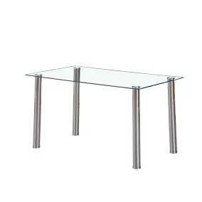 Berna 140 cm szögletes üveg étkezőasztal