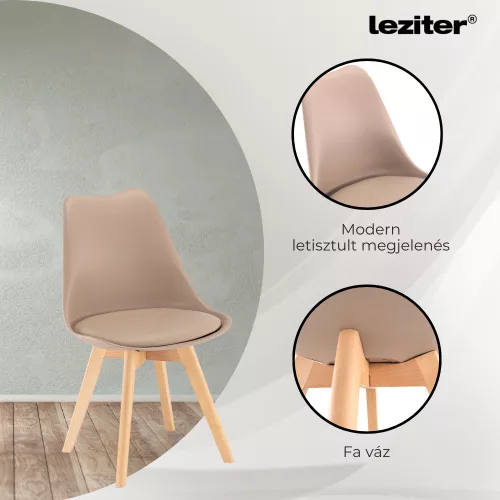 Lola 6+1 étkező garnitúra bézs-fehér