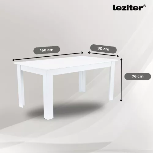 Leon 6+1 étkező garnitúra fehér-barna