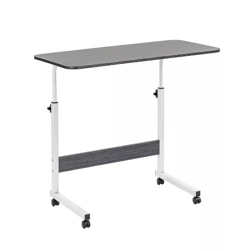 Állítható magasságú laptopasztal 80x40 cm fekete