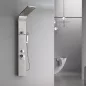 Alegro Silver hidromasszázs zuhanypanel, rozsdamentes acél