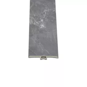   Vinyl SPC padló burkolatváltó Fjord márvány mintás sötét szürke 2400x45x6 mm
