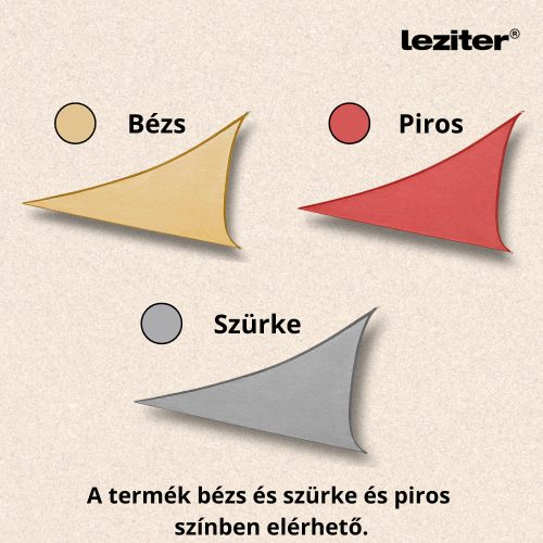 Rana napvitorla háromszög alakú 3x3x3 m piros