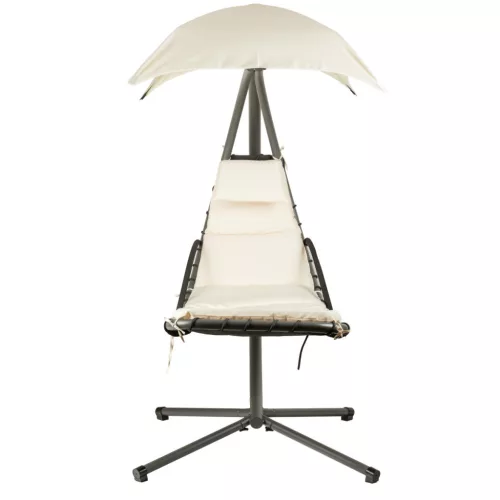 Függőfotel napelenzővel bézs