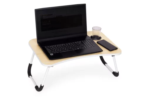 Összecsukható laptop asztal 60x40 cm USB porttal