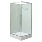   Polo White II 80x80 cm szögletes fehér hátfalas zuhanykabin zuhanytálcával