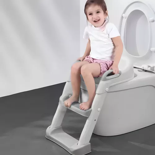 Lépcsős WC szűkítő létrával kék