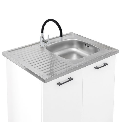 Primo 220 konyhabútor fehér, charlestone tölgy munkalappal