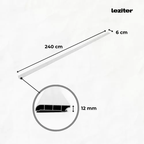 Vinyl SPC padlószegély Reno kőhatású szürke 2400x60x12 mm