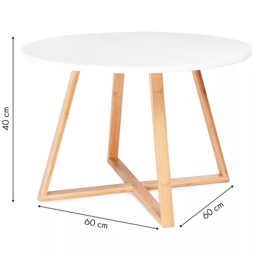 Skandináv dohányzóasztal 60 cm