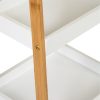 Könyvespolc bambusz kerettel 34,5x31x71 cm