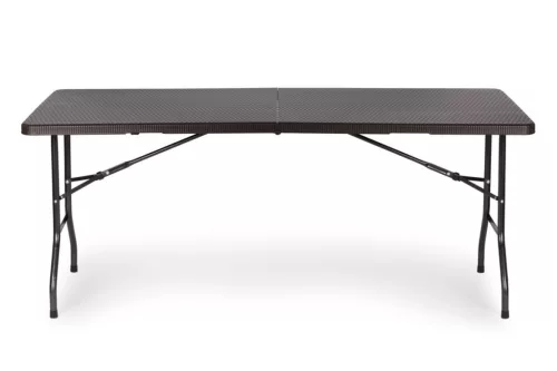 Rattan hatású összecsukható kerti asztal
