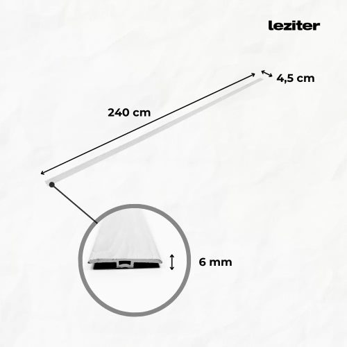 Vinyl SPC padló burkolatváltó Serona kőhatású homokszürke 2400x45x6 mm