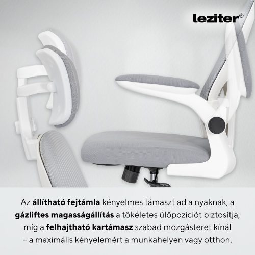 Flexo ergonomikus irodai forgószék deréktámasszal